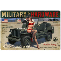 Military Hardware Metal Sign - 18" x 12"