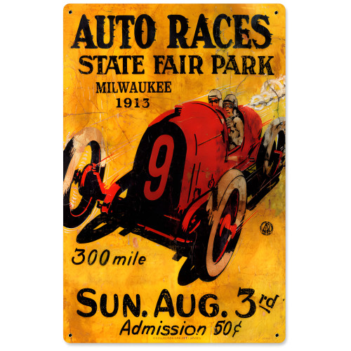 Milwaukee 1913 metal sign - 12" x 18"