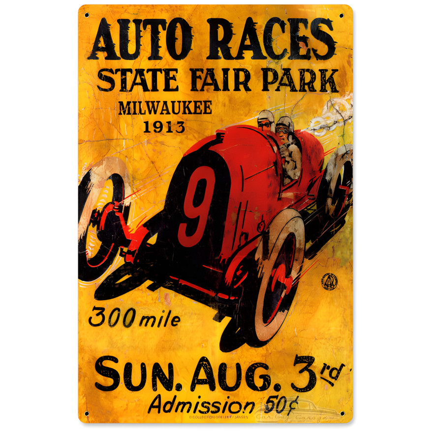 Milwaukee 1913 metal sign - 12" x 18"