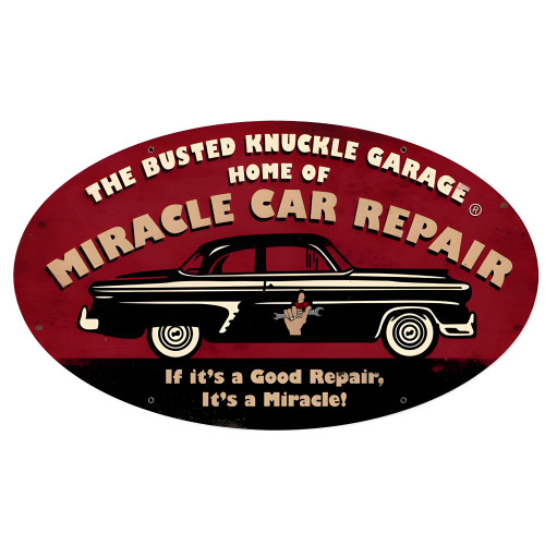Miracle Repair Sign - 24" x 14"