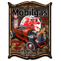 Mobilgas Metal Sign - 18" x 24"
