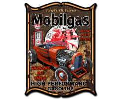 Mobilegas Metal Sign - 14" x 19"
