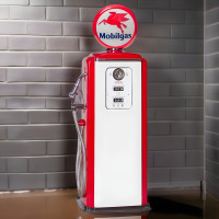 Mobilgas Pegasus Tokheim 39 Vintage Gas Pump Replica - 76" Tall x 32" Wide x 16" Deep