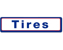 Mobil Tires Metal Sign