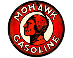 Mohawk Gasoline Metal Sign - 14" x 14"