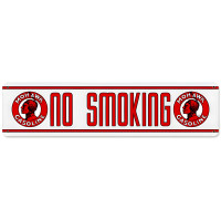 Mohawk No Smoking Metal Sign - 20" x 5"