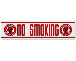 Mohawk No Smoking Metal Sign
