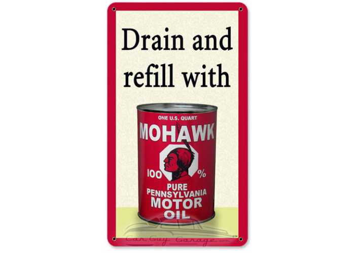 Mohawk Oil Metal Sign