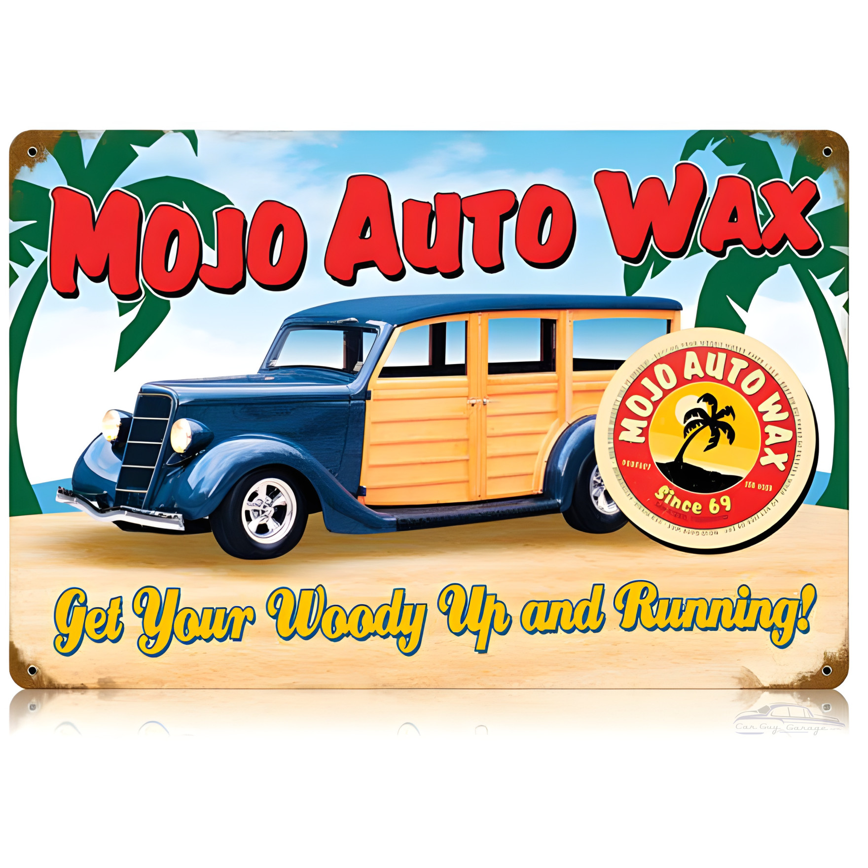 Mojo Sign Mojo Woody Vintage Metal Sign - 18