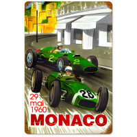 Monaco Metal Sign - 18" x 12"