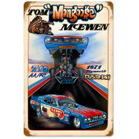 Mongoose Hot Wheels Plymouth Duster Funny Car Metal Sign - 18" x 12"
