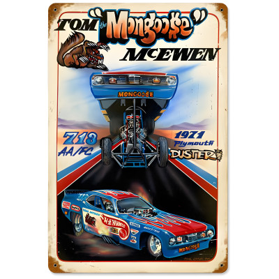 Hot Wheels Plymouth Duster Metal Sign - Mongoose