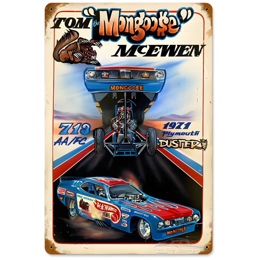 Mongoose Hot Wheels Metal Sign - 18" x 12"