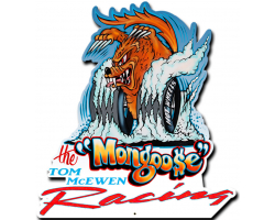 Mongoose Racing Metal Sign - 14" x 16"