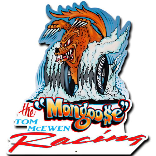 Mongoose Racing Metal Sign - 14" x 16"