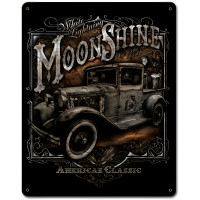 Moonshine Truck Metal Sign - 12" x 15"