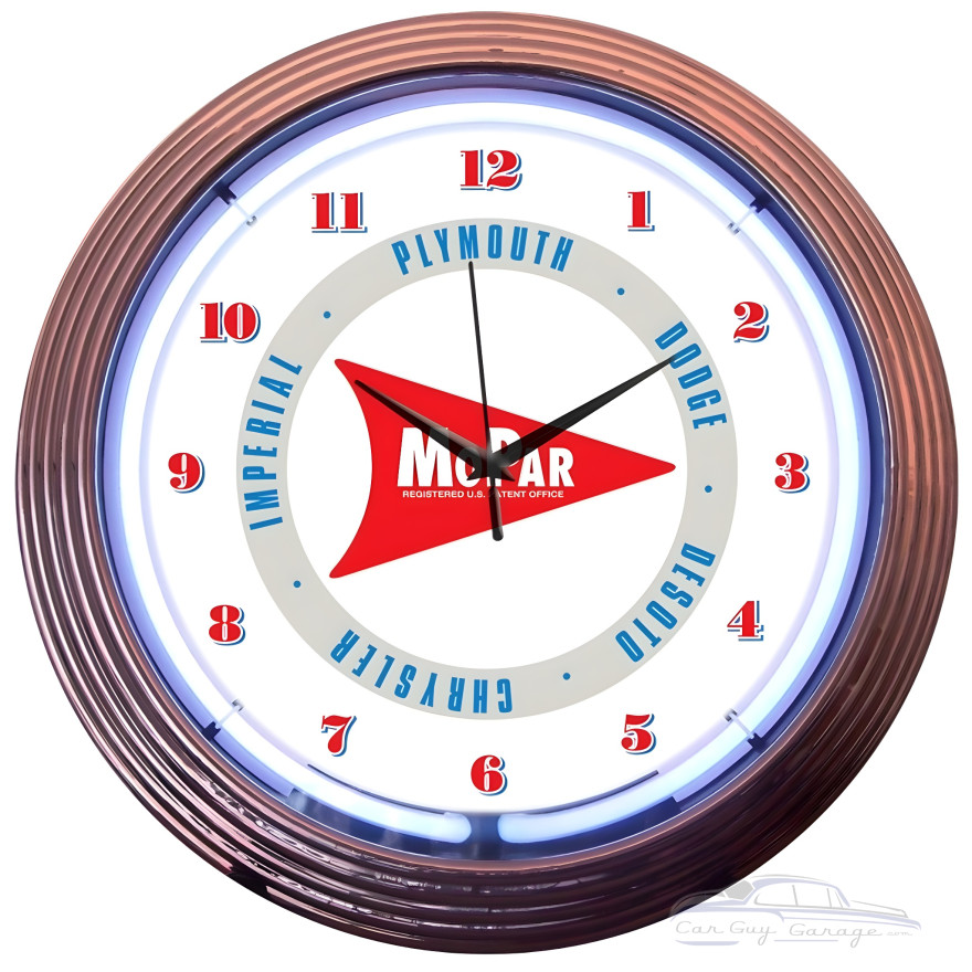 Mopar Arrow Neon Clock Mopar Arrow Neon Clock