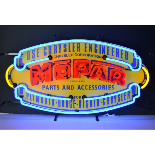 Mopar Vintage Shield Neon Sign