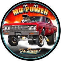 Mo Power Metal Sign - 14" Round