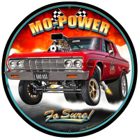 Mo Power Metal Sign - 28" Round