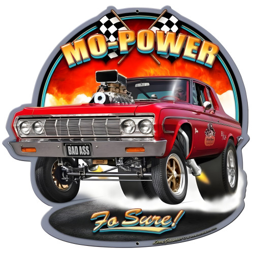 Mo Power Metal Sign - 28" x 28" Custom Shape