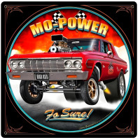 Mo Power Metal Sign - 12" x 12"