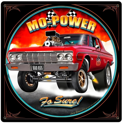 Mo Power Metal Sign - 12" x 12"