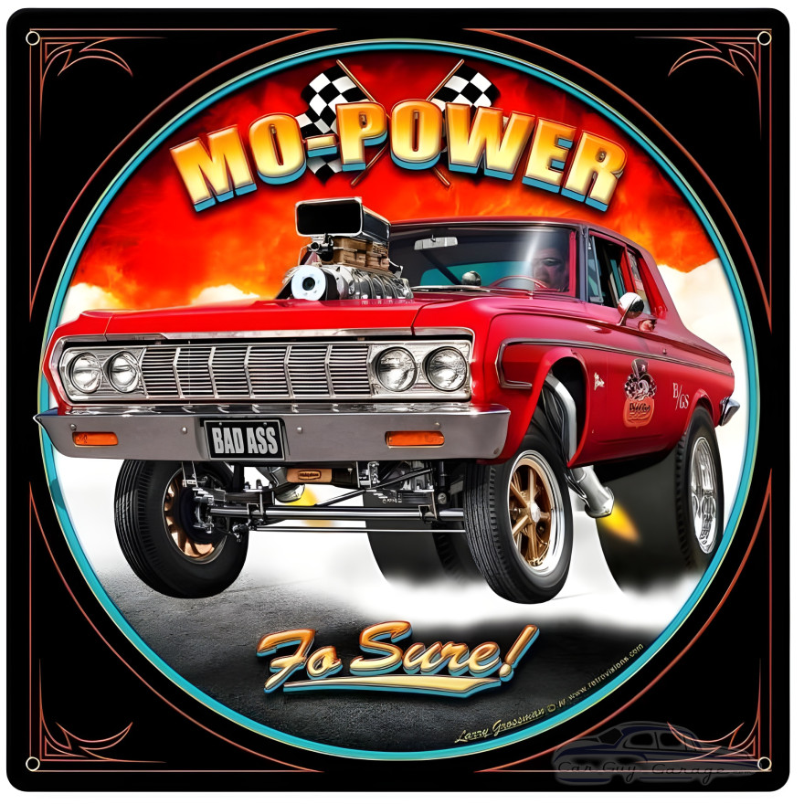 Mo Power Metal Sign - 12" x 12"
