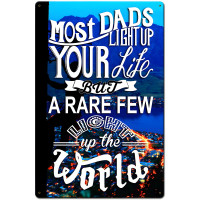 Most Lineman Dads Light Mountains Metal Sign - 16" x 24"