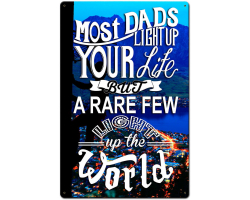 Most Lineman Dads Light Mountains Metal Sign