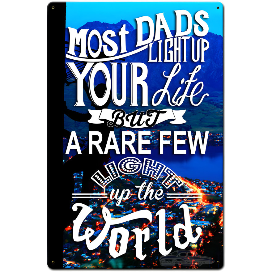 Most Lineman Dads Light Mountains Metal Sign - 16" x 24"