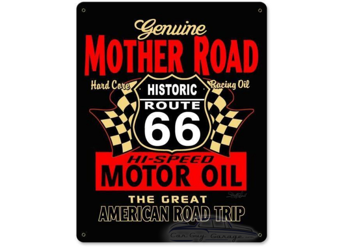 Mother Road Motor Oil Metal Sign