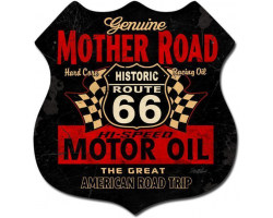 Mother Road Oil Metal Sign - 15" x 15"