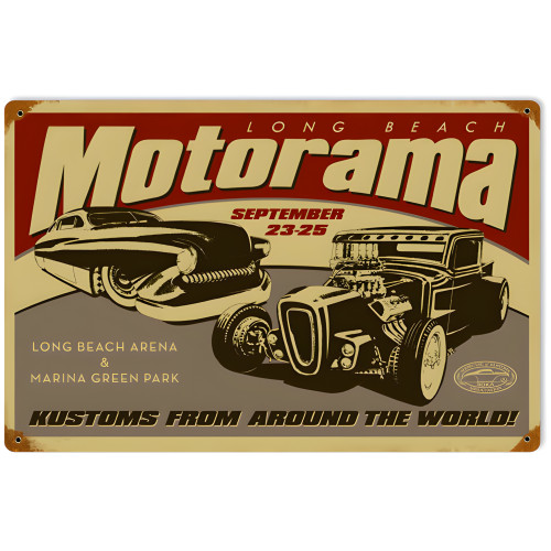 Motorama Metal Sign - 18" x 12"