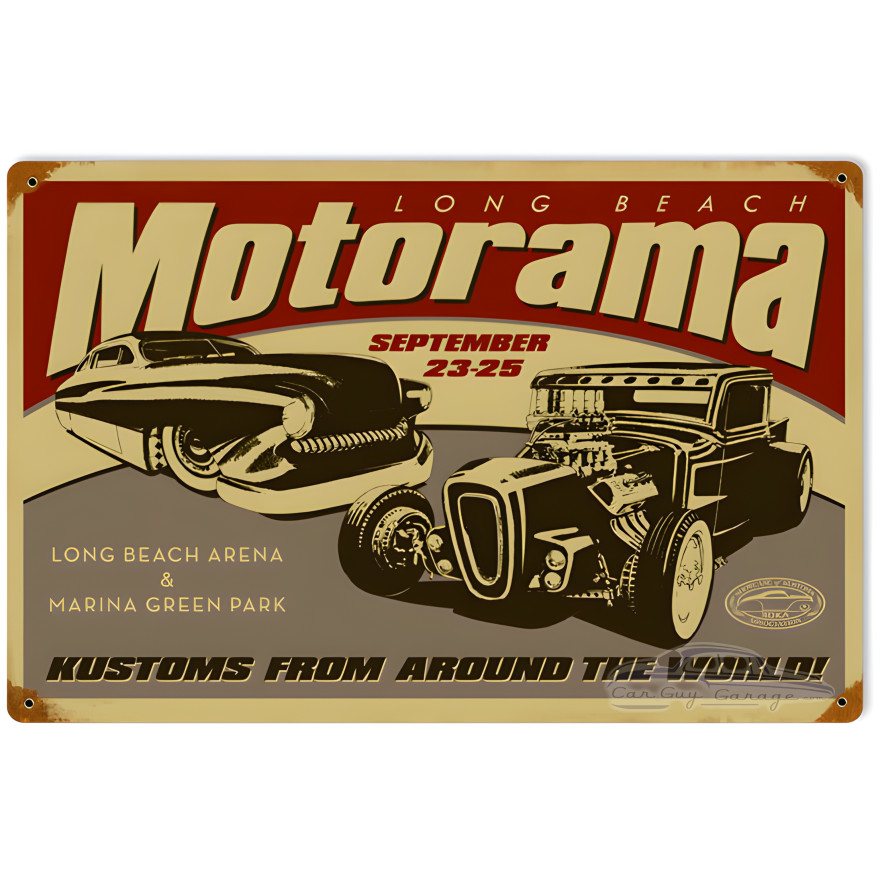 Motorama Metal Sign - 18" x 12"