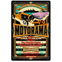 Motorama Metal Sign - 12" x 18"
