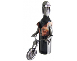 Motorcycle Rider Wine Bottle Caddy