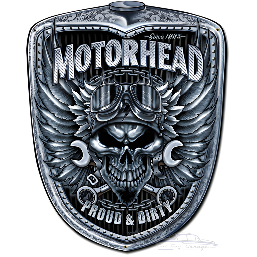 Motorhead Grill Metal Sign - 24" x 30"