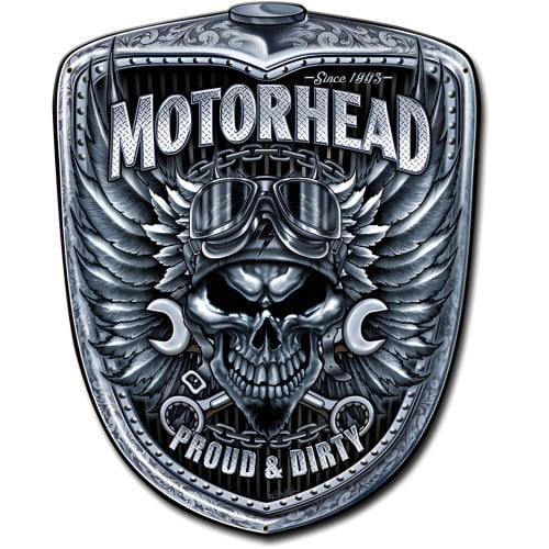Motorhead Grill Metal Sign - 15" x 18"