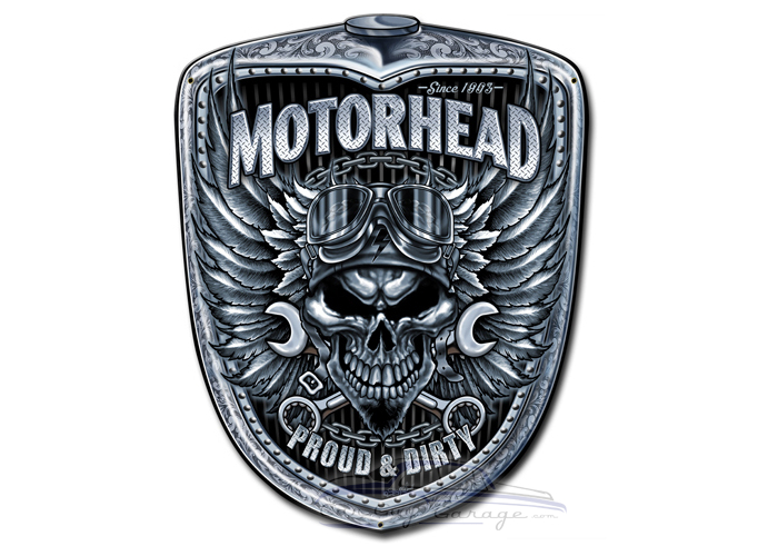 Motorhead Grill Metal Sign - 15" x 18"