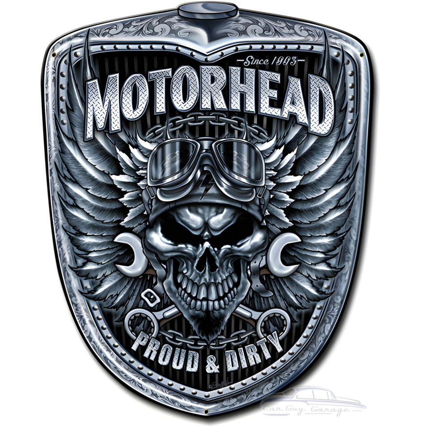 Motorhead Grill Metal Sign - 15" x 18"