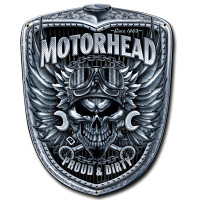 Motorhead Grill Metal Sign - 11" x 14"