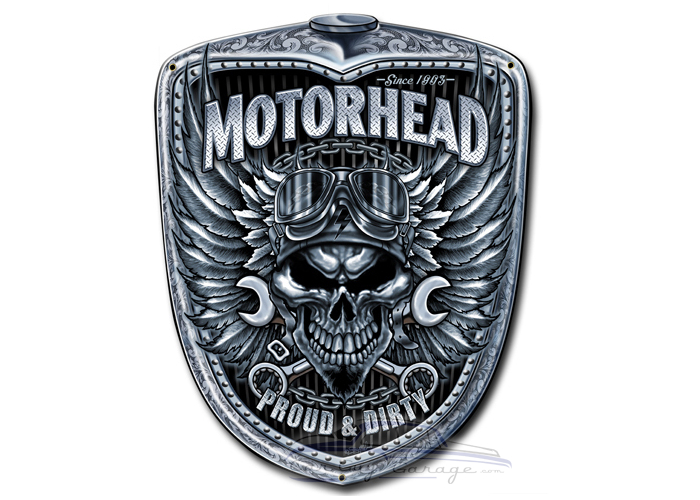 Motorhead Grill Metal Sign - 11" x 14"