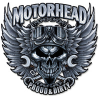 Motorhead Metal Sign - 14" x 14" Custom Shape