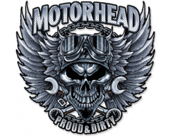Motorhead Metal Sign - 14" x 14" Custom Shape