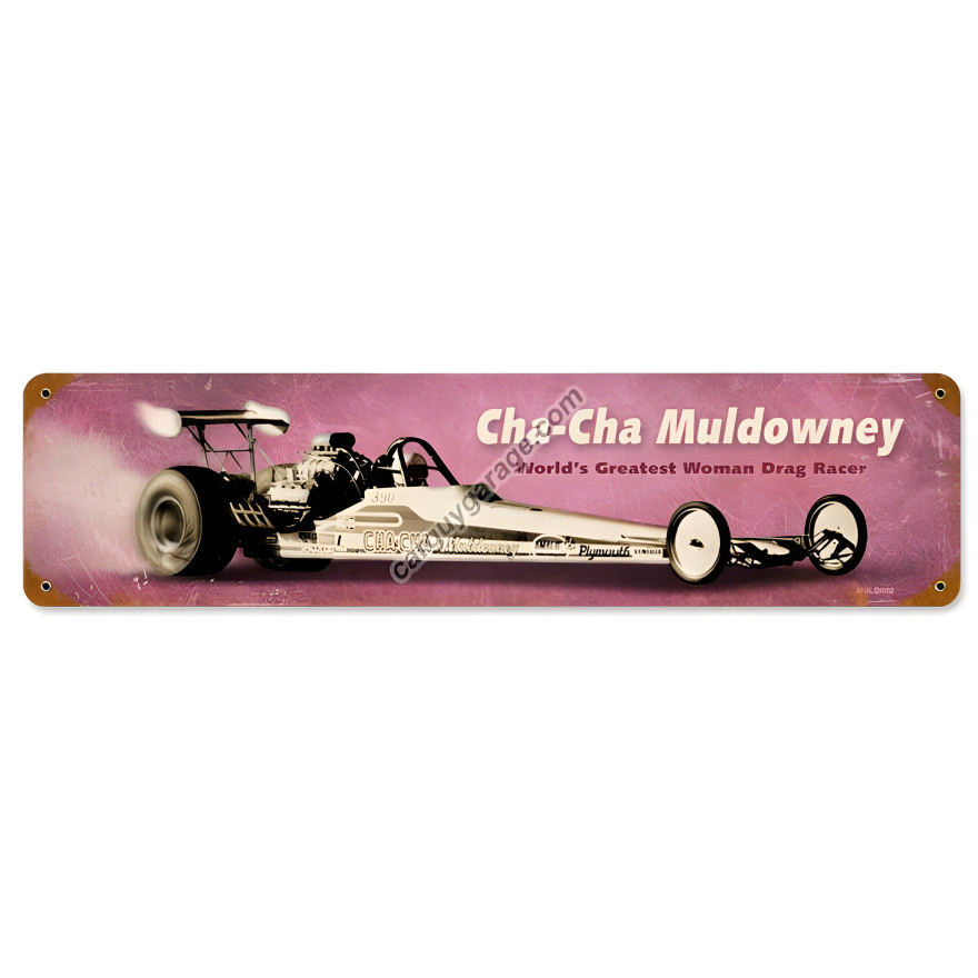 Muldowney Dragster Metal Sign - 5" x 20"