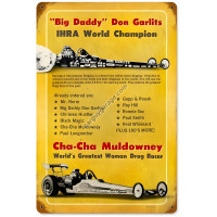Muldowny Garlits Metal Sign - 18" x 12"