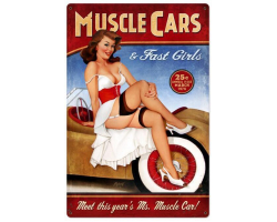 Muscle Cars Xl Metal Sign