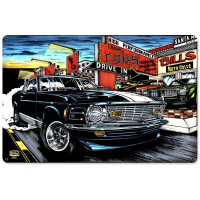 Mustang Car Sales Metal Sign - 18" x 12"