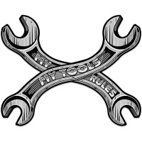 My Tools My Rules Wrench Metal Sign - 24" x 19"